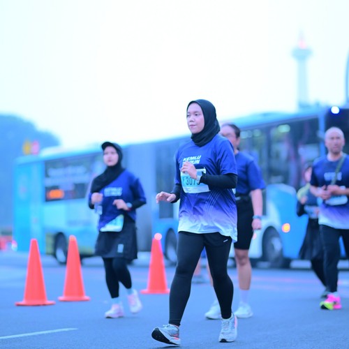 Race photo from KEMLU RUN 2026