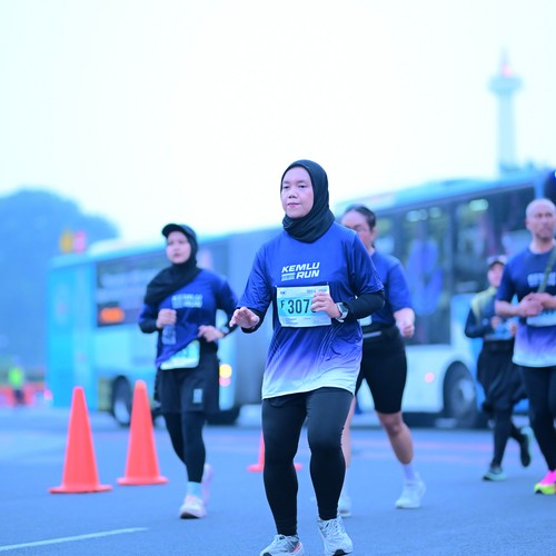 Race photo from KEMLU RUN 2026