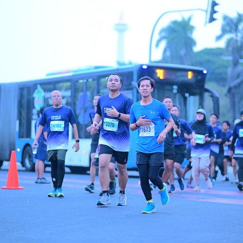Race photo from KEMLU RUN 2026
