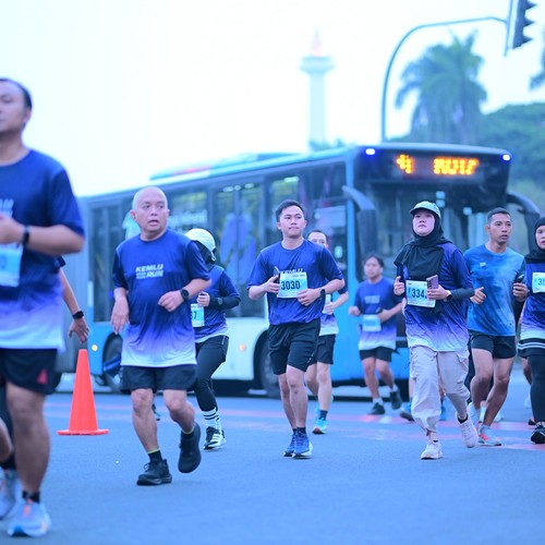Race photo from KEMLU RUN 2026