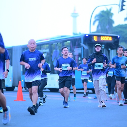 Race photo from KEMLU RUN 2026