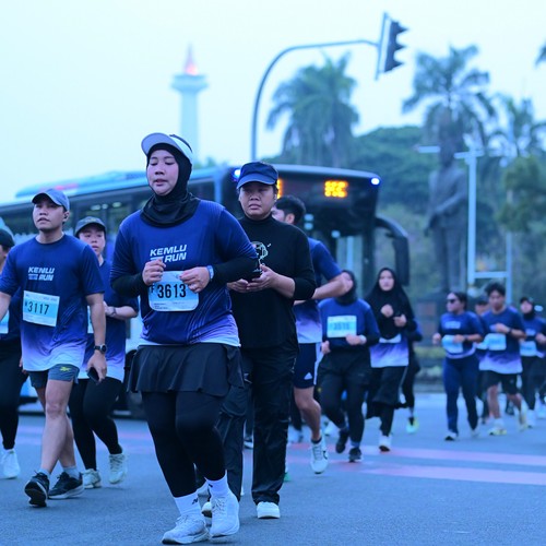 Race photo from KEMLU RUN 2026