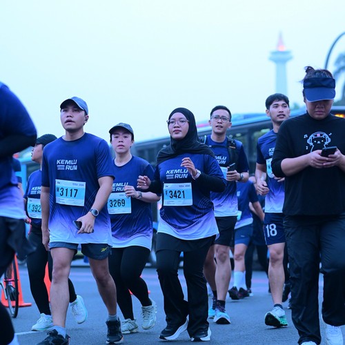 Race photo from KEMLU RUN 2026