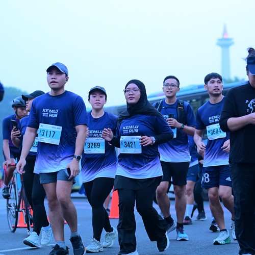 Race photo from KEMLU RUN 2026