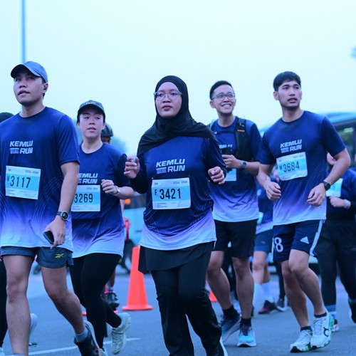 Race photo from KEMLU RUN 2026