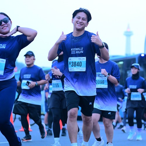 Race photo from KEMLU RUN 2026