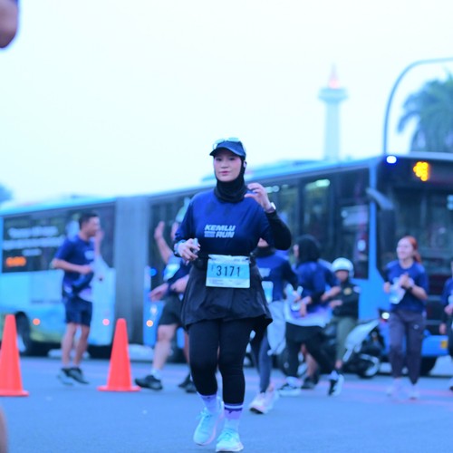 Race photo from KEMLU RUN 2026