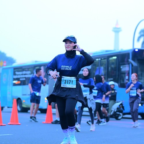 Race photo from KEMLU RUN 2026