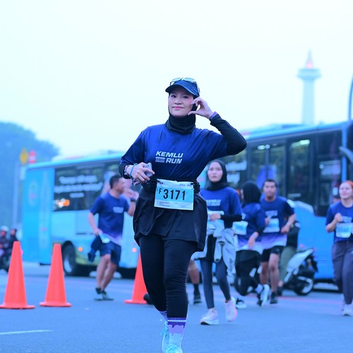 Race photo from KEMLU RUN 2026
