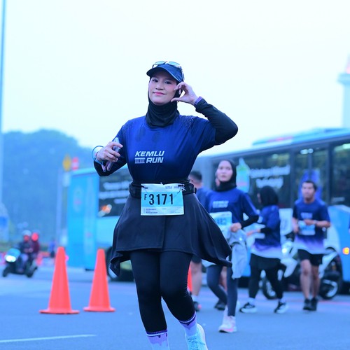 Race photo from KEMLU RUN 2026