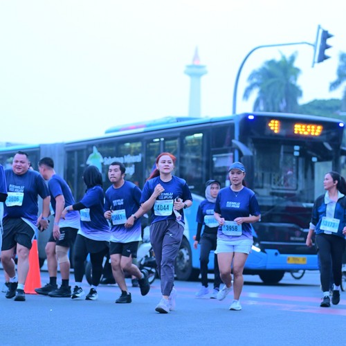 Race photo from KEMLU RUN 2026