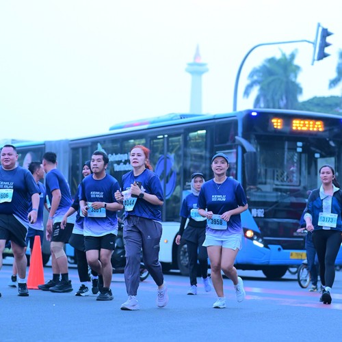 Race photo from KEMLU RUN 2026