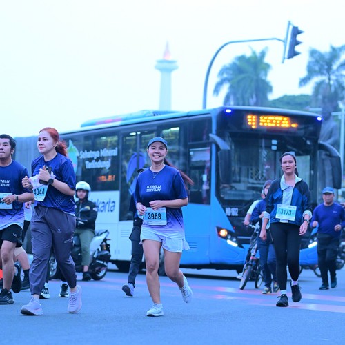 Race photo from KEMLU RUN 2026