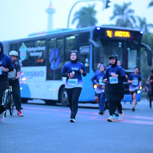 Race photo from KEMLU RUN 2026