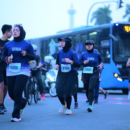 Race photo from KEMLU RUN 2026