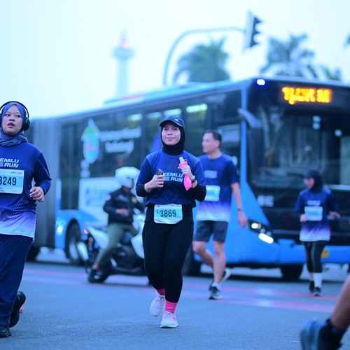 Race photo from KEMLU RUN 2026