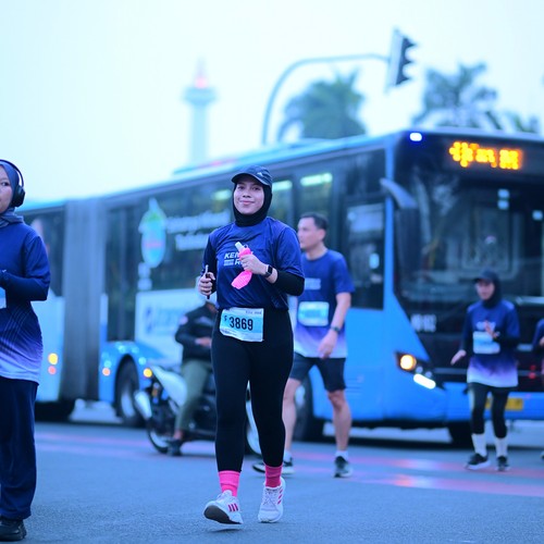 Race photo from KEMLU RUN 2026