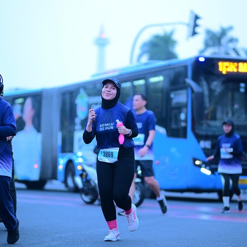 Race photo from KEMLU RUN 2026