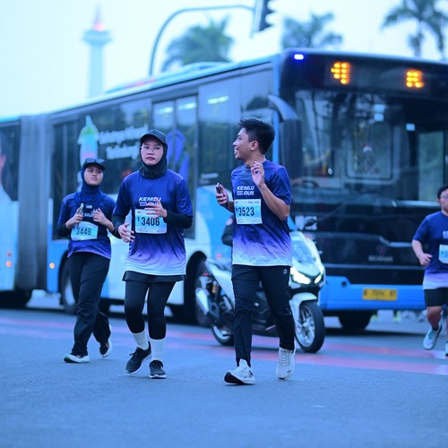 Race photo from KEMLU RUN 2026