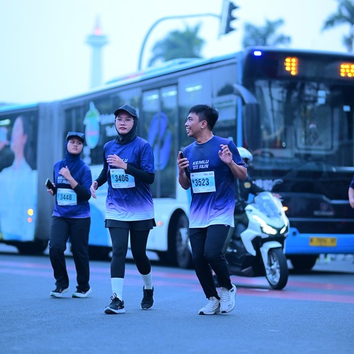 Race photo from KEMLU RUN 2026