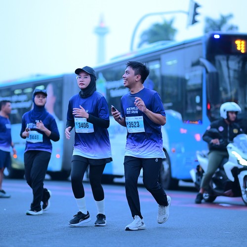 Race photo from KEMLU RUN 2026