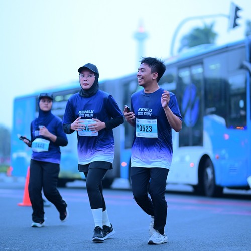 Race photo from KEMLU RUN 2026