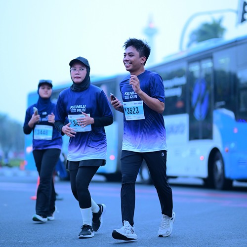 Race photo from KEMLU RUN 2026