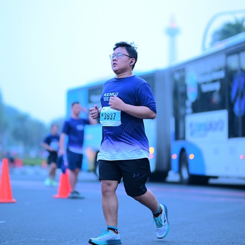 Race photo from KEMLU RUN 2026