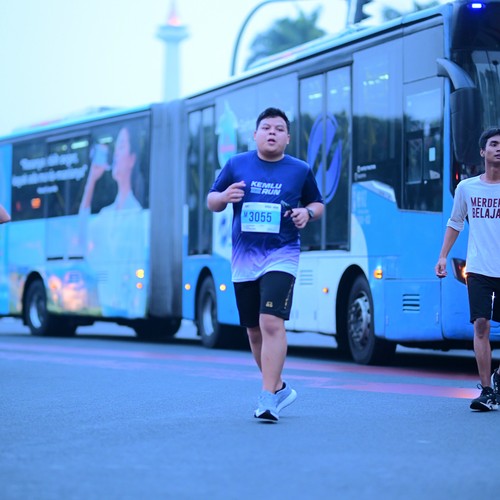Race photo from KEMLU RUN 2026