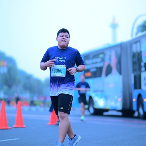 Race photo from KEMLU RUN 2026