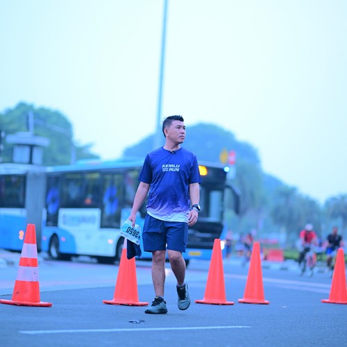 Race photo from KEMLU RUN 2026