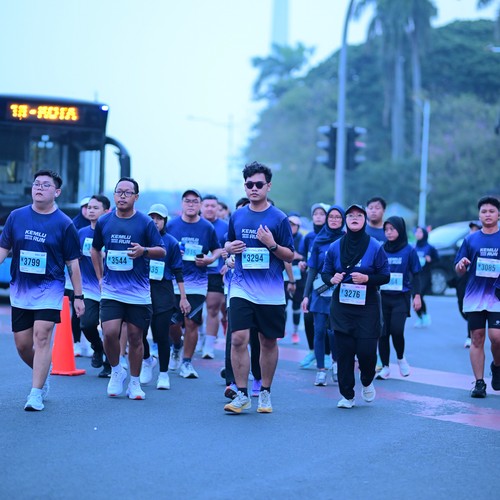 Race photo from KEMLU RUN 2026