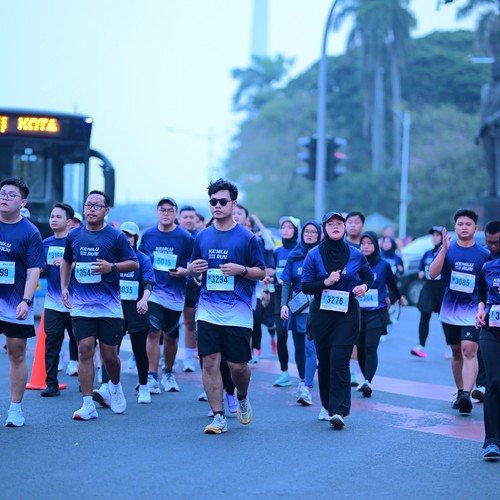Race photo from KEMLU RUN 2026