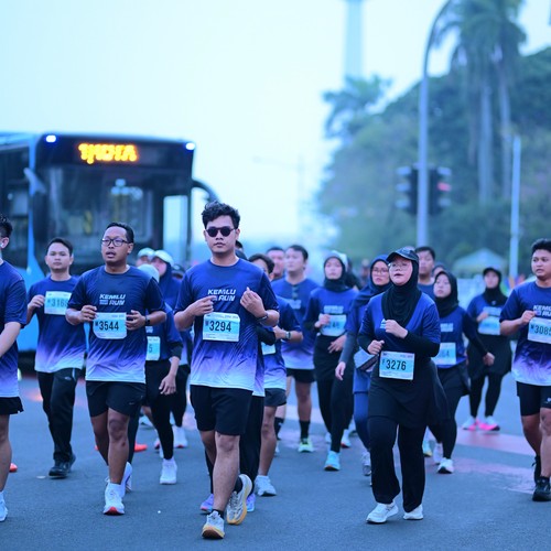 Race photo from KEMLU RUN 2026