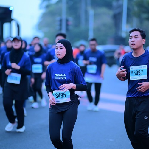 Race photo from KEMLU RUN 2026