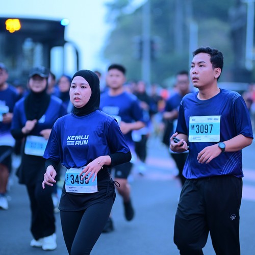 Race photo from KEMLU RUN 2026