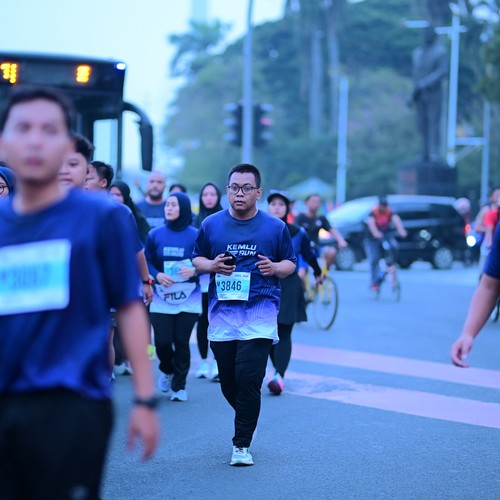 Race photo from KEMLU RUN 2026