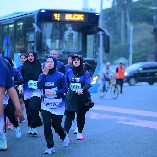 Race photo from KEMLU RUN 2026