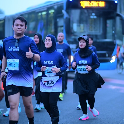 Race photo from KEMLU RUN 2026