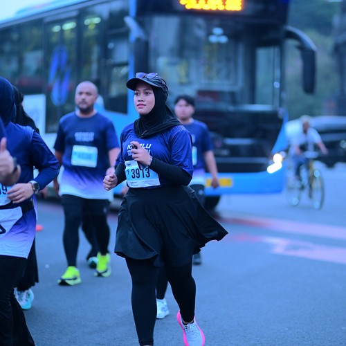 Race photo from KEMLU RUN 2026