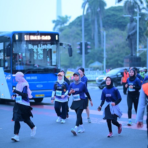 Race photo from KEMLU RUN 2026