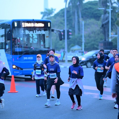 Race photo from KEMLU RUN 2026