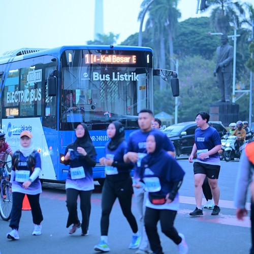 Race photo from KEMLU RUN 2026