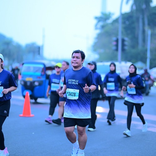 Race photo from KEMLU RUN 2026