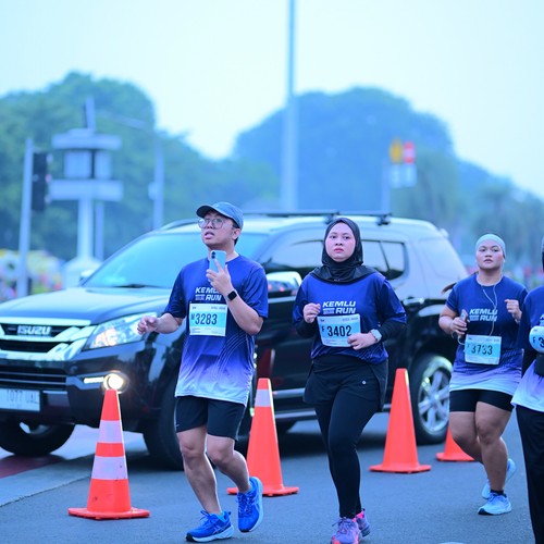 Race photo from KEMLU RUN 2026