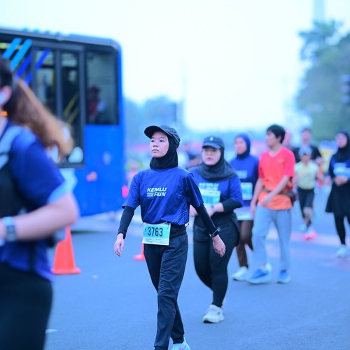Race photo from KEMLU RUN 2026