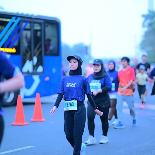 Race photo from KEMLU RUN 2026