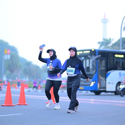 Race photo from KEMLU RUN 2026