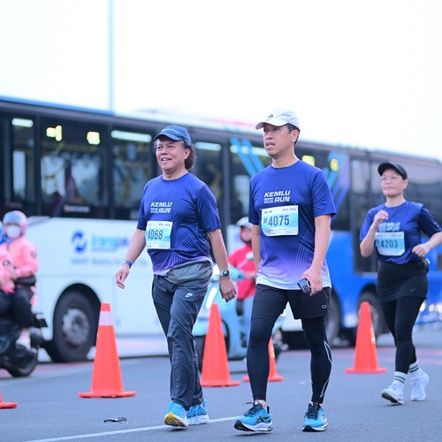 Race photo from KEMLU RUN 2026