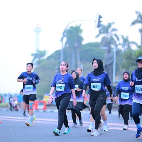 Race photo from KEMLU RUN 2026